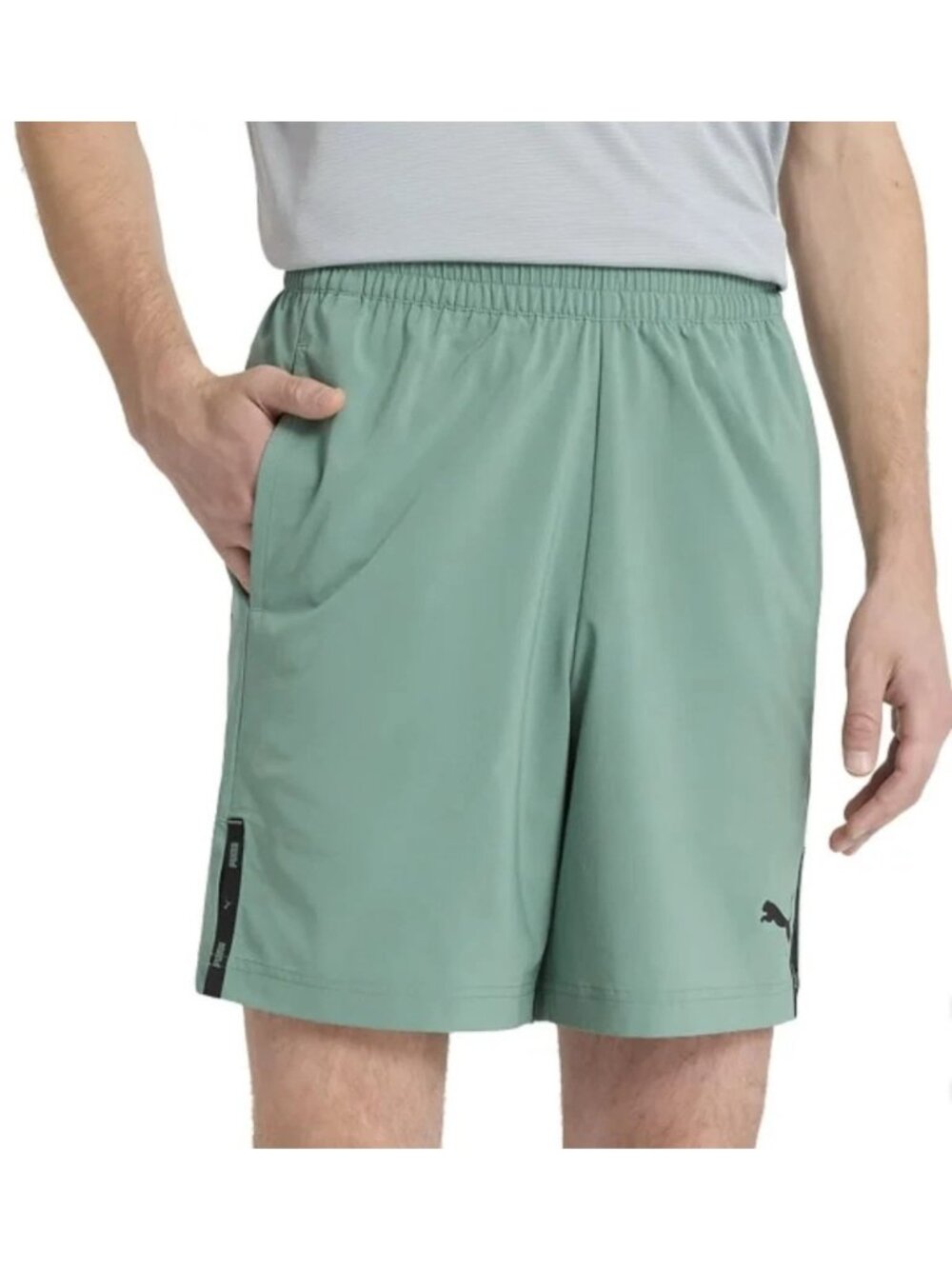 NWT Puma Men's Large Green Active Woven Shorts